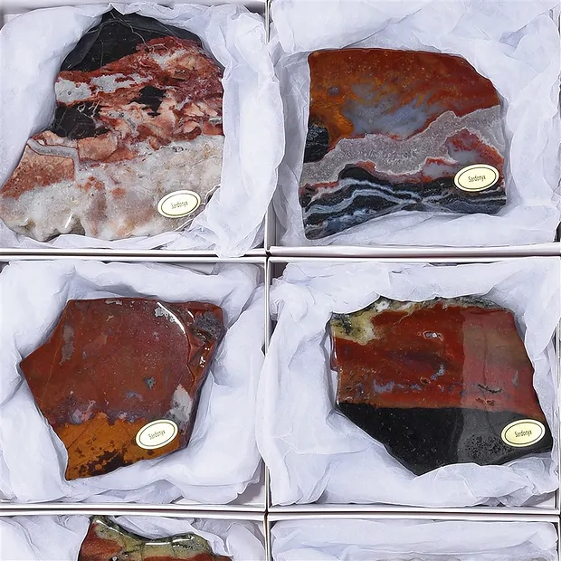 Platten Sardonyx, 05 - 06cm (12 St./VE) | GH Edelsteine, Heilsteine & Schmuck
