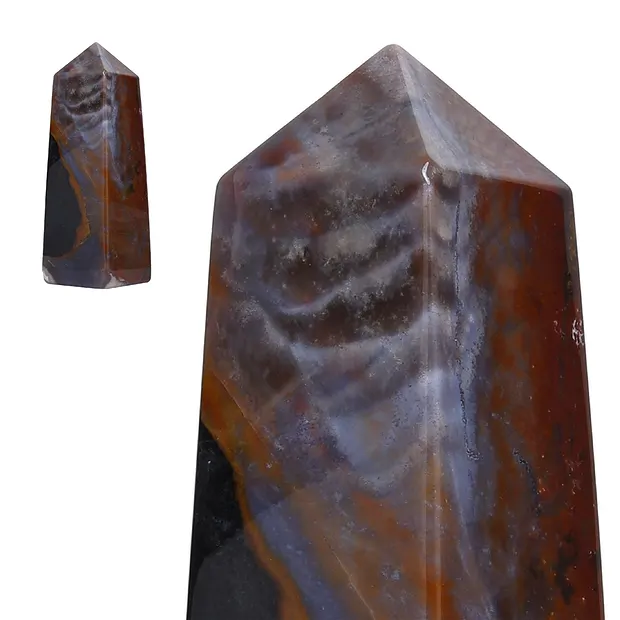 Obélisque Sardonyx, 12cm | Pierres précieuses, pierres thérapeutiques & bijoux