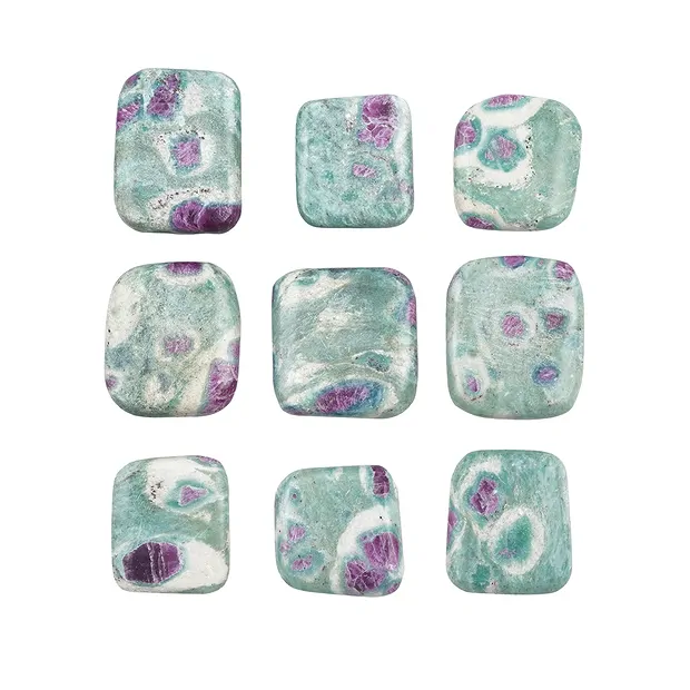 Kantensteine Fuchsit mit Rubin (100g/VE) | GH Edelsteine, Heilsteine & Schmuck