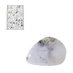 0528153054 Tumbled Stones Dendrite opal, 3.0 - 4.0cm (54 pcs./ PU) | Marco Schreier