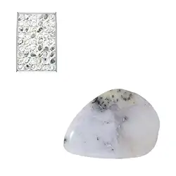 0528153054 Tumbled Stones Dendrite opal, 3.0 - 4.0cm (54 pcs./ PU) | Marco Schreier