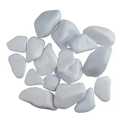 0528527101 Trommelsteine Cacholong (Opal weiß), 1,8 - 3,8cm (100g/VE) | Marco Schreier