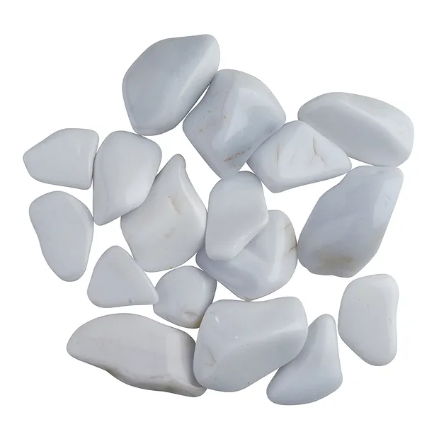 Trommelsteine Cacholong (Opal weiß), 1,8 - 3,8cm (100g/VE) | Marco Schreier