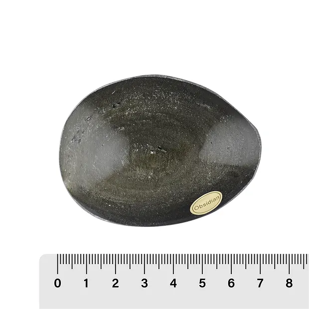 Pièces polies d'Obsidienne (or brillant), 4 - 5cm (30 pcs/UC) | Marco Schreier