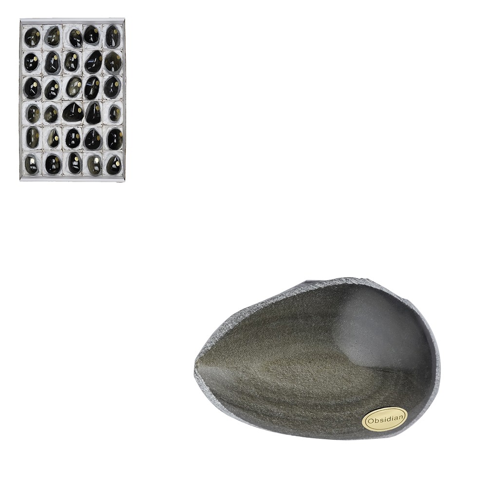Ossidiana Taglio (lucentezza oro), 4,5 - 5,5 cm (30 pz./ UC) | Marco Schreier
