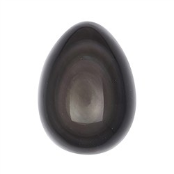 0528702004 Obsidiana huevo (obsidiana de reflejo plateado), 5,0 cm | Marco Schreier