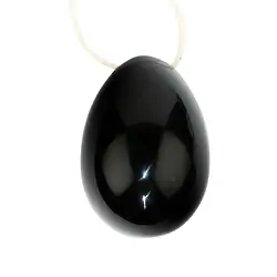0528802028 Yoni Egg Obsidian, 5.0cm (large) | wholesaler gems, healing stones & jewelry