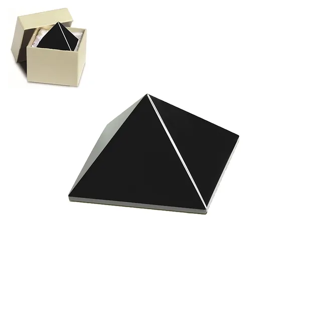 Pyramide Obsidian (schwarz) in Geschenkschachtel, 03cm | Marco Schreier