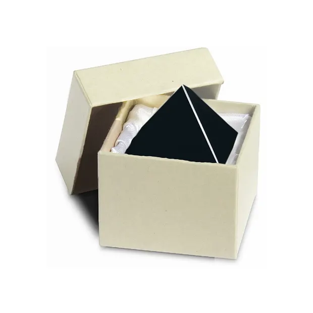 Pirámide de Obsidiana (negra), 4 cm, caja de regalo | Marco Schreier