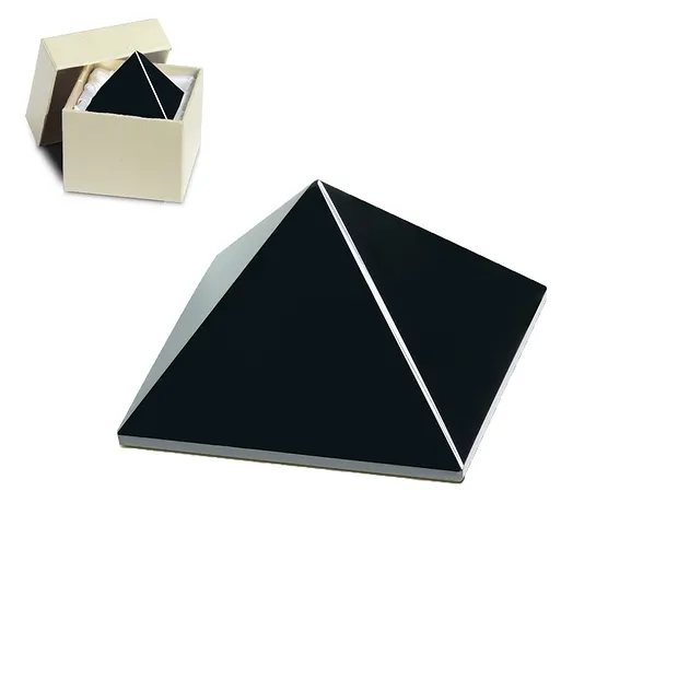 Pyramide Obsidian (schwarz) in Geschenkschachtel, 04cm | Marco Schreier