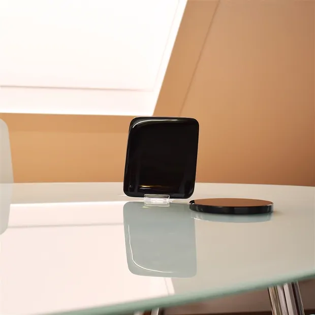 Obsidian mirror (black) round, 12cm | wholesaler gems, healing stones & jewelry