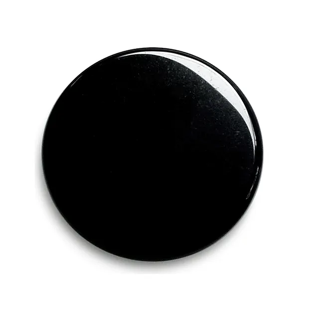Spiegel Obsidian (schwarz) rund, 12cm | Edelsteine, Heilsteine & Schmuck-Handel