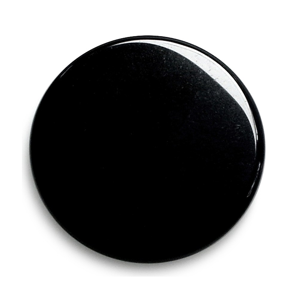 Obsidian mirror (black) round, 15cm | wholesaler gems, healing stones & jewelry