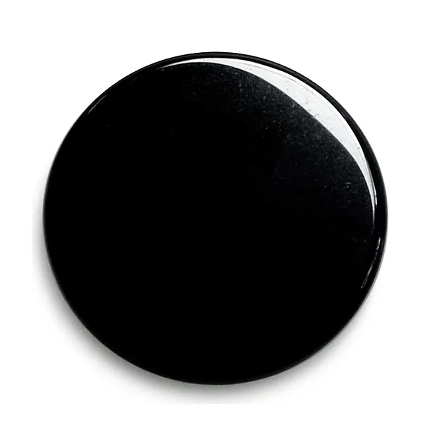 Obsidian mirror (black) round, 15cm | wholesaler gems, healing stones & jewelry