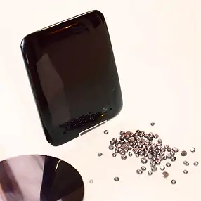 Miroir Obsidienne (noir), 06 x 08,5cm | Marco Schreier