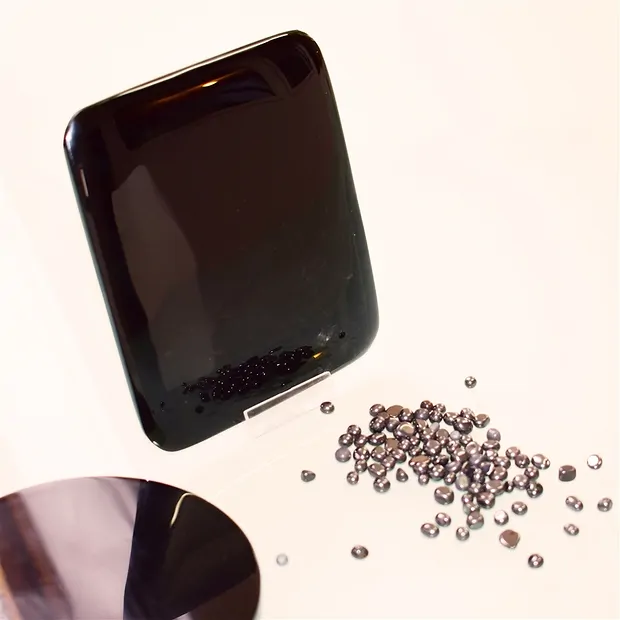 Miroir Obsidienne (noir), 06 x 08,5cm | Marco Schreier