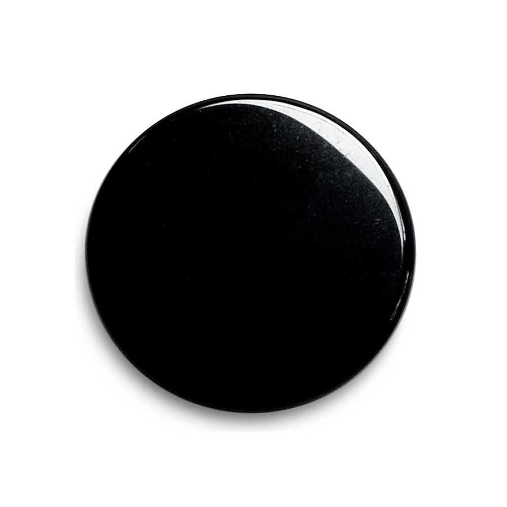 Obsidian Mirror (black), round, 10 cm | wholesale gems, healing stones & jewelry