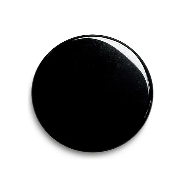 Obsidian Mirror (black), round, 10 cm | wholesale gems, healing stones & jewelry