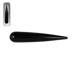 0528812091 Massagegriffel Obsidian (schwarz) dick, in Geschenkdose | Marco Schreier