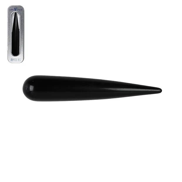 Massage stylus Obsidian (black) thick, in gift box | Marco Schreier
