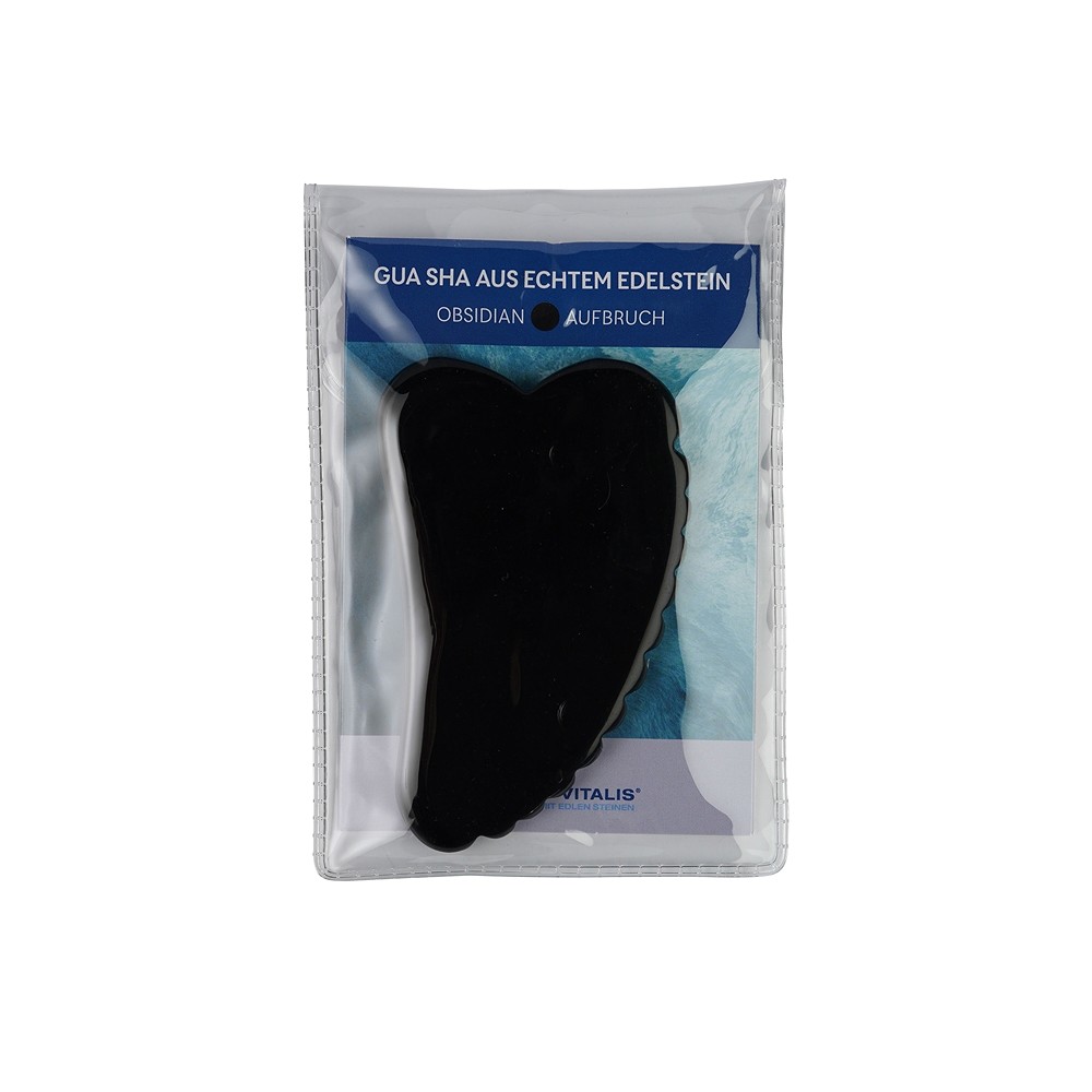 Obsidiana Gua Sha con dientes | piedras preciosas, piedras curativas y joyería