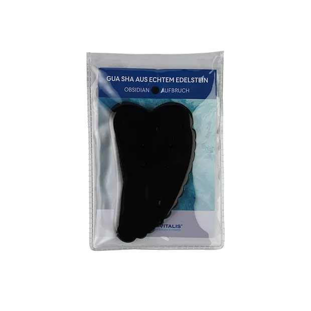 Gua Sha Obsidian mit Zähnchen | Großhändler Edelsteine, Heilsteine & Schmuck