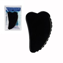 0528812114 Gua Sha Obsidian with teeth | wholesale supplier gems, healing stones & jewelry