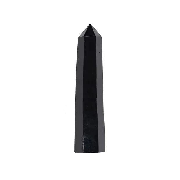 Obélisque Obsidienne (noir), 11cm | Marco Schreier