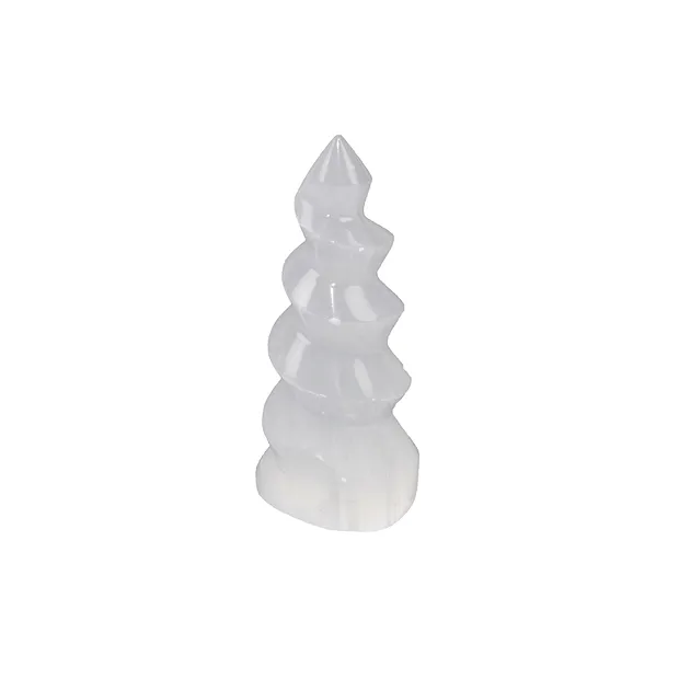 Selenite con base "Unicorno", 09 cm | Gemme Schreier, pietre curative e gioielli
