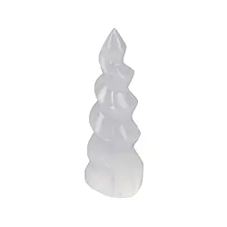 052890002 Selenit mit Standfläche "Einhorn", 16cm | GH Edelsteine, Heilsteine & Schmuck