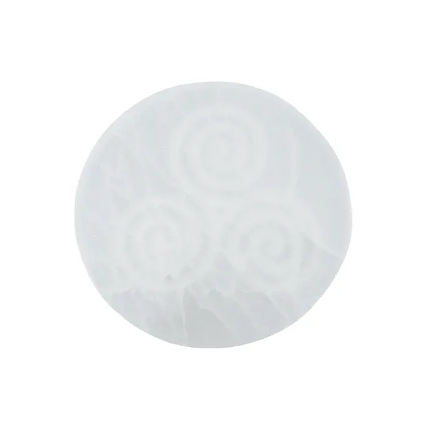 Disque sélénite "Triskel", 10cm | Marco Schreier