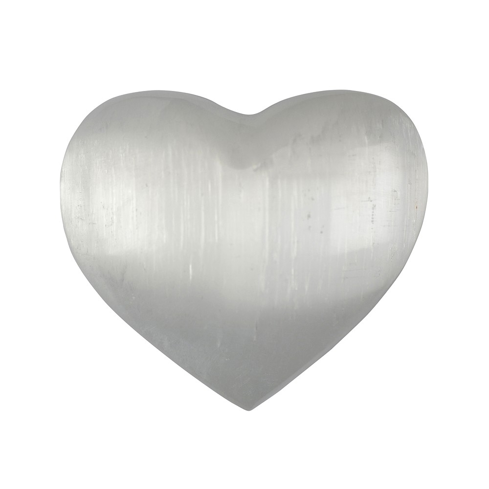 Cuore, selenite, 6,0 cm | Ingrosso Schreier; gemme, pietre curative e gioielli