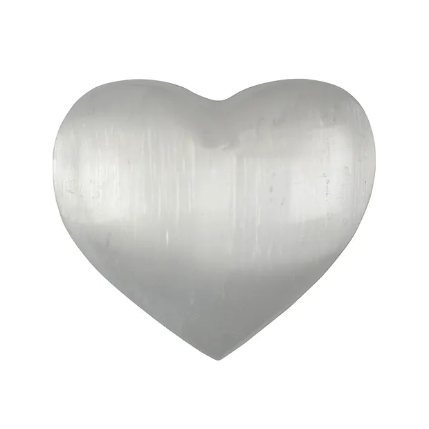 Herz, Selenit, 6,0cm | Schreier Großhändler Edelsteine, Heilsteine & Schmuck