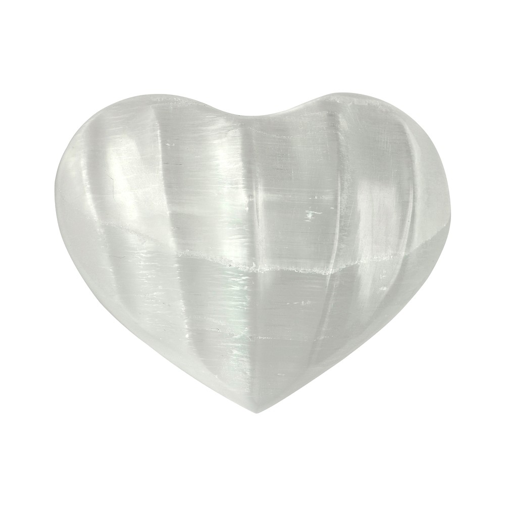 Wavy heart, selenite, 6.5 cm | wholesale supplier gems, healing stones & jewelry