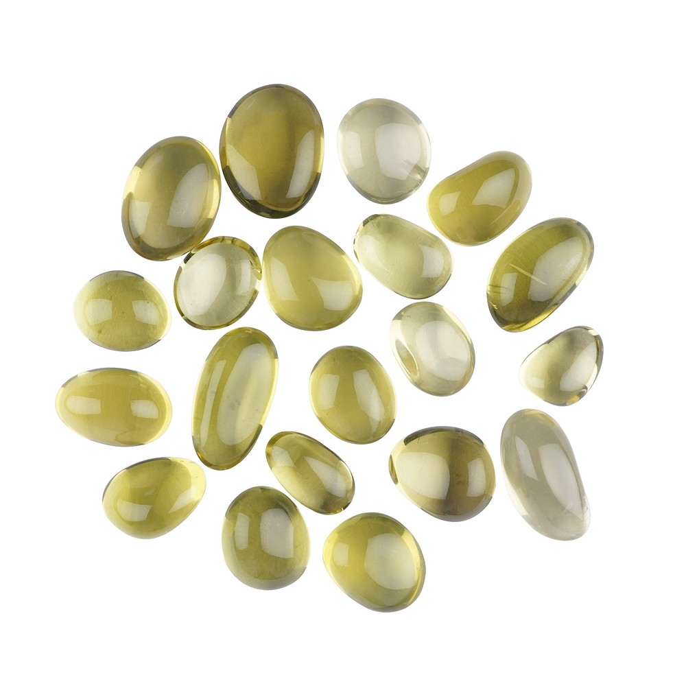 Piedras rodadas Cuarzo limón (calentado), 1,8 - 2,5cm (100g/VE) | Marco Schreier