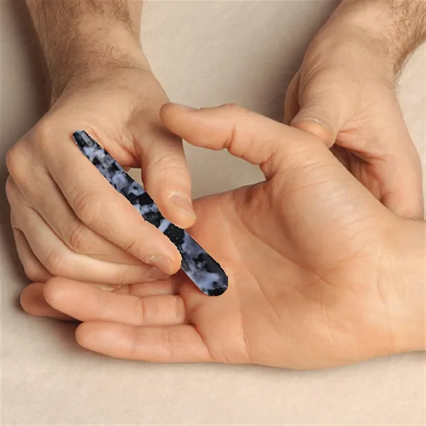 Massagegriffel Gabbro (Mystic Merlinite) | GH Edelsteine, Heilsteine & Schmuck