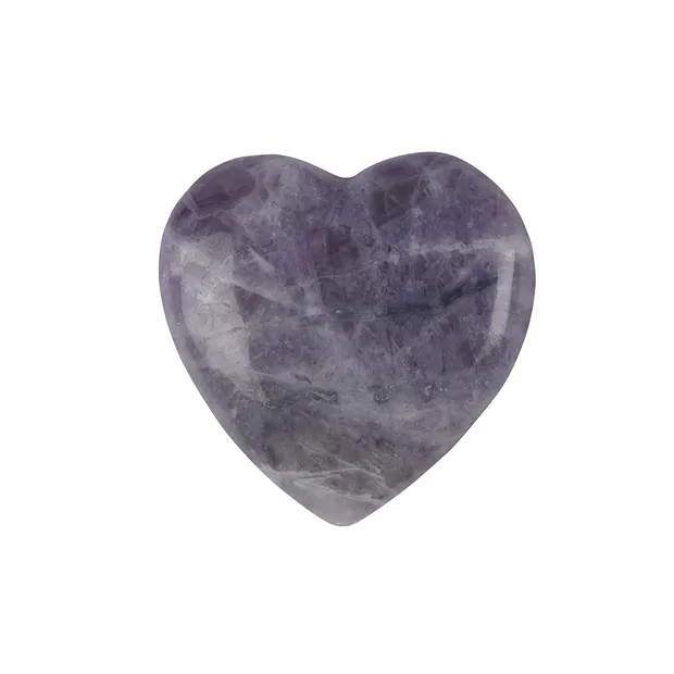 Herz, Fluorit (violett), 5,0cm | Großhändler Edelsteine, Heilsteine & Schmuck