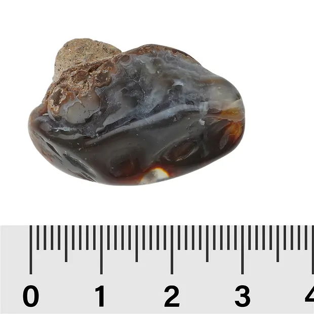 Tumbled Stones Fire Agate, 2,5 - 3,8cm (6 pcs./ PU) | Marco Schreier