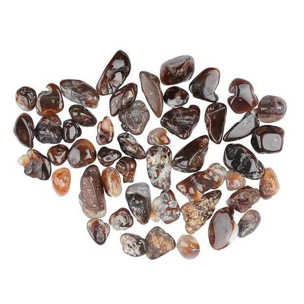 Tumbled Stones Agate (Fire Agate), 1,0 - 2,2cm (100g/ PU) | Marco Schreier