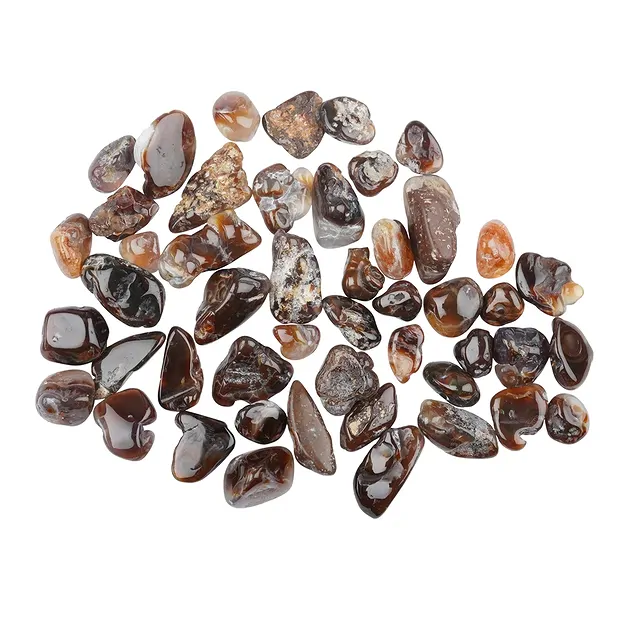 Tumbled Stones Agate (Fire Agate), 1,0 - 2,2cm (100g/ PU) | Marco Schreier