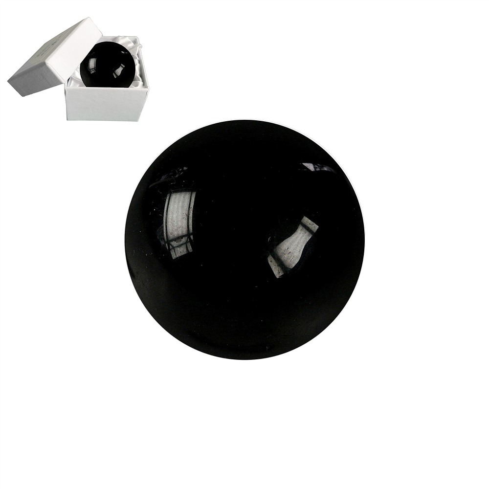 Massage-Kugel Schungit (stab.), 04cm, in Geschenkschachtel | Marco Schreier