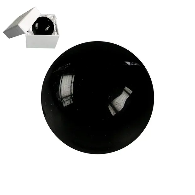 Sfera da massaggio in Shungite (pugnalata), 5,0 cm, in confezione regalo | Marco Schreier