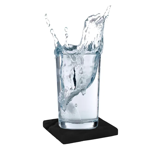 Platte Schungit, 05 x 05cm, mit Beileger und Geschenkbeutel | Marco Schreier