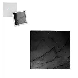 0543206015 Slabs of Shungite, 08 x 08cm, in gift box, | wholesaler gems & healing stones