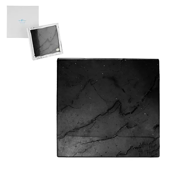 Piastre di Shungite, 10 x 10 cm, in confezione regalo | Marco Schreier