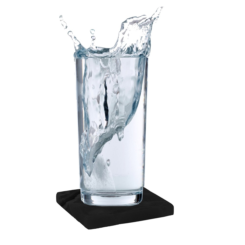 Slabs of Shungite, 04 x 04cm, in pouch | Schreier gems, healing stones & jewelry