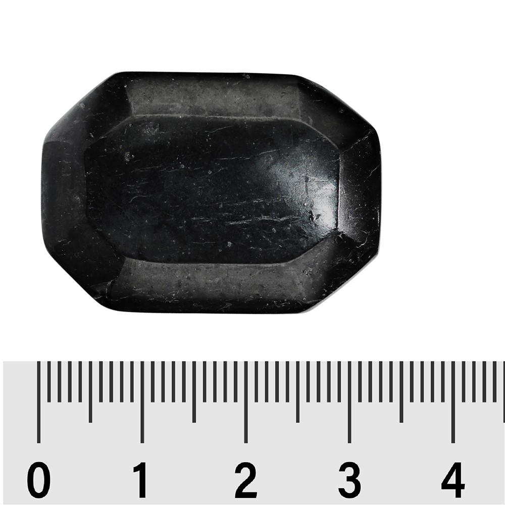 Flat Stone Shungite (6 pcs./ PU) | wholesaler gems, healing stones & jewelry