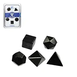 0543209140 Platonic Solids Shungite, 2cm (small) | wholesale gems, healing stones & jewelry