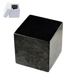 0543252001 Cubo de Shungita (estabilizado), 03cm, en caja de regalo | Marco Schreier