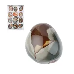 0544408012 One side polished pieces polychrome jasper, 07 - 09cm (12 pcs./ PU) | Marco Schreier